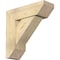 Ekena Millwork Traditional Slat Rough Sawn Bracket w/ Offset Brace, Douglas Fir, 8"W x 24"D x 24"H BKT0806X24X24TRA06RDF - alternate 1